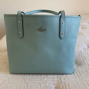 Coach Baby Blue Tote Bag